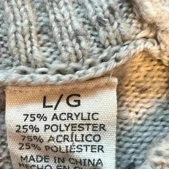 Weatherproof Vintage Ladies' Fairisle Sweater size large - Picture 6 of 6